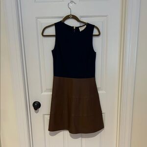 Sail to Sable Navy and Brown Mini Dress
